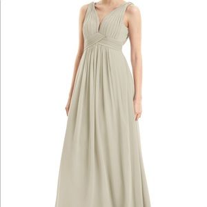 AZAZIE Tan Floor-length Dress - Size: 10
